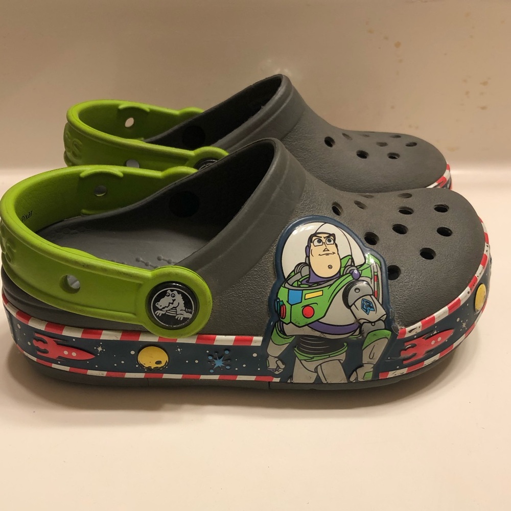 Toddler sz10 Toy Story Light-up Crocs